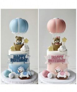 Alternative view of Luchtballon (blauw) Boetseer Decoratie