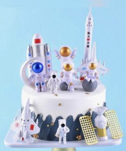 Alternative view of Astronaut (goud) Boetseer Decoratie (3pcs)