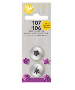 Wilton Decorating Tip Set Left Handed #106L, #107L