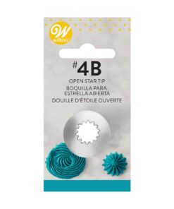 WILTON DECORATING TIP #4B OPEN STAR CARDED