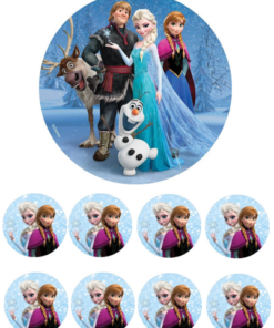 Eetbare print Frozen 15cm