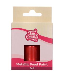 Funcakes Metallic Food Paint Red 30 ml