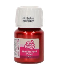 Alternative view of Funcakes Metallic Food Paint Red 30 ml