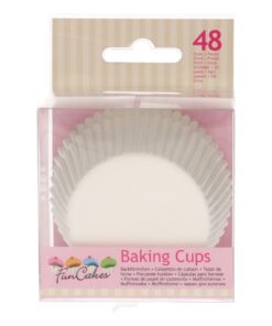 FunCakes Baking Cups -White- pk/48