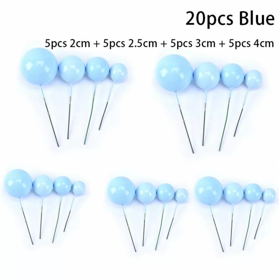 Decoratie Ballen Blue (20pcs)