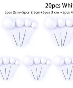 Decoratie Ballen White (30pcs)