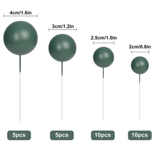 Groene Decoratie ballen (30pcs) - Afbeelding 2