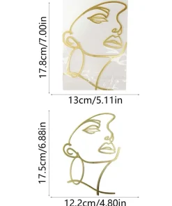 Alternative view of Gezicht Caketopper Goud