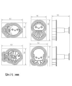 Alternative view of Zeedieren Stamp Cutter Set