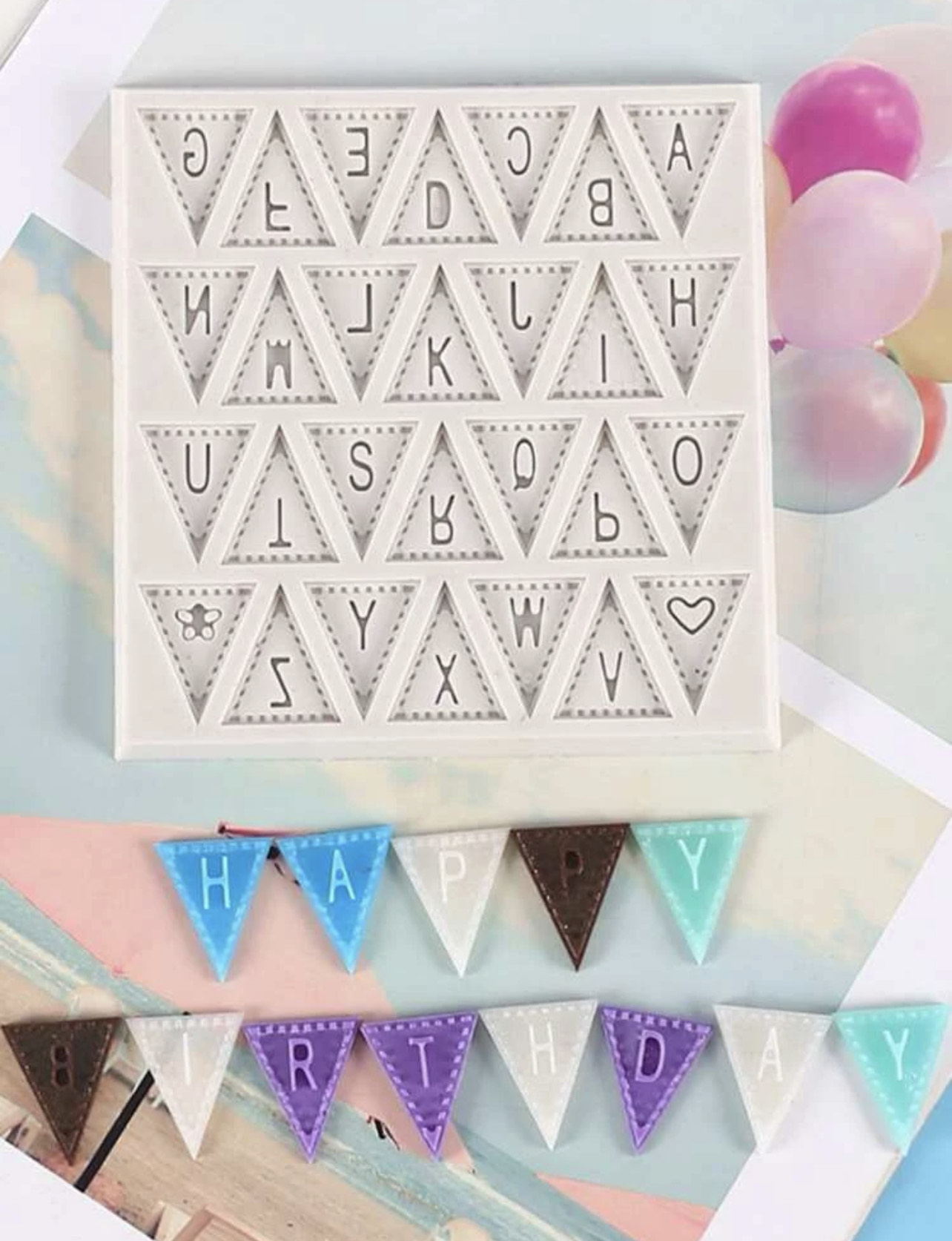 Vlaggen Alfabet Mould - Afbeelding 2