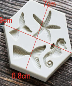 Alternative view of Mini Mermaid Mould