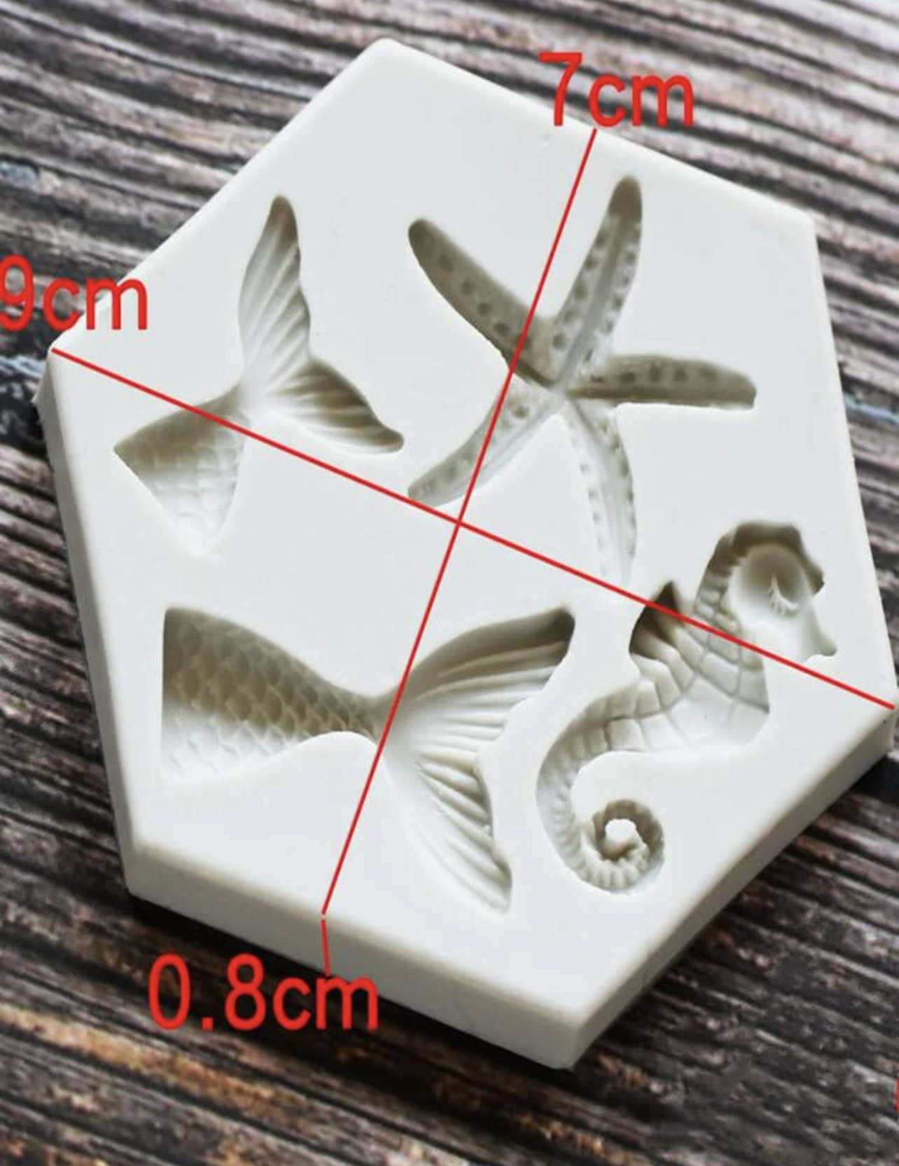 Mini Mermaid Mould - Afbeelding 2