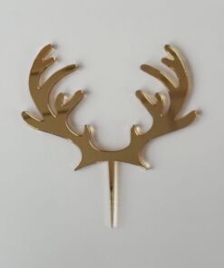 Mini Rendier Gewei Cupcaketopper (5 stuks)