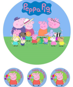 Eetbare print Peppa Pig 20cm