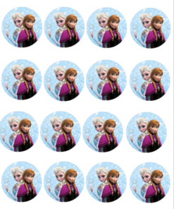 Eetbare print Frozen Cupcake