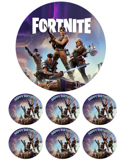Eetbare print Fortnite 15cm