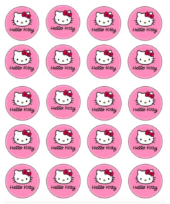 Eetbare print Hello Kitty Cupcake Mini