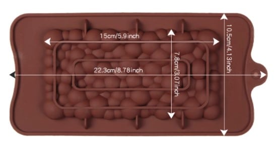 Bubbel Chocoladereep Mould - Afbeelding 2