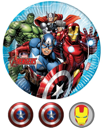 Eetbare print Superhelden 20cm