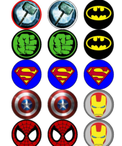 Eetbare print Superhelden Cupcake