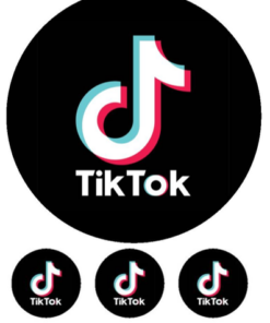 Eetbare print Tiktok 20cm