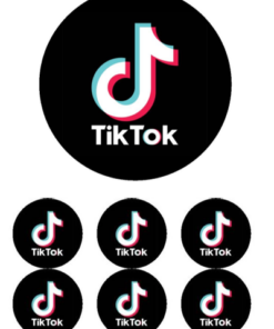 Eetbare print Tiktok 15cm