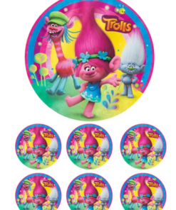 Eetbare print Trolls 15cm
