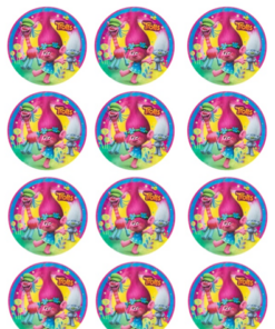 Eetbare print Trolls Cupcake