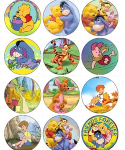 Eetbare print Winnie De Poeh Cupcake