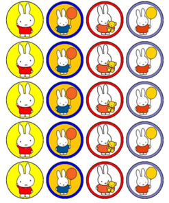 Eetbare print Nijntje Cupcake mini