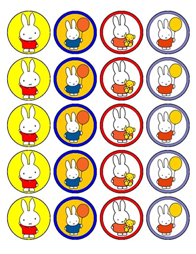 Eetbare print Nijntje Cupcake mini