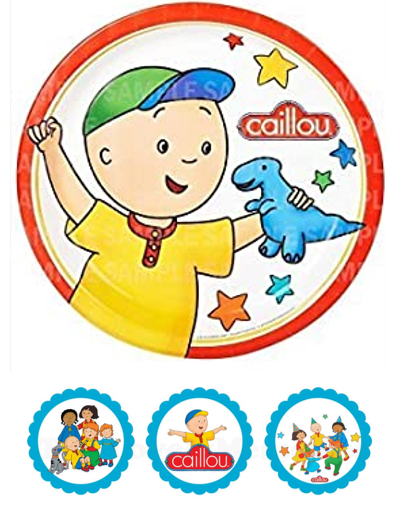 Eetbare print Caillou 20cm