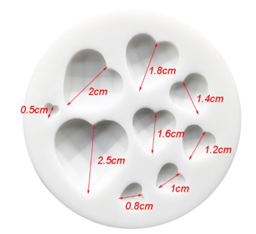 Mini Hartjes Mould - Afbeelding 2