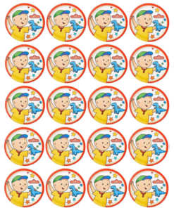 Eetbare print Caillou Cupcake mini