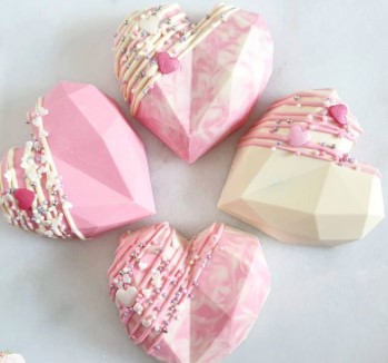 Geometrische hart Mould (8 stuks) - Afbeelding 7