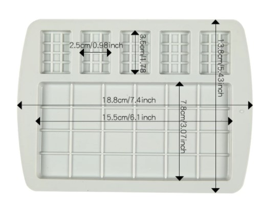 Chocoladereep/reepjes Mould - Afbeelding 3