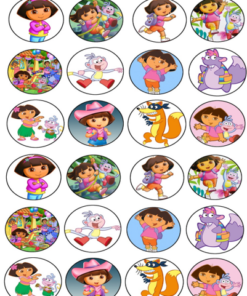 Eetbare print Dora Cupcake Mini