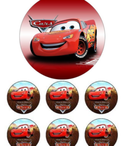 Eetbare print Cars 15cm