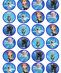 Eetbare print Frozen Cupcake Mini