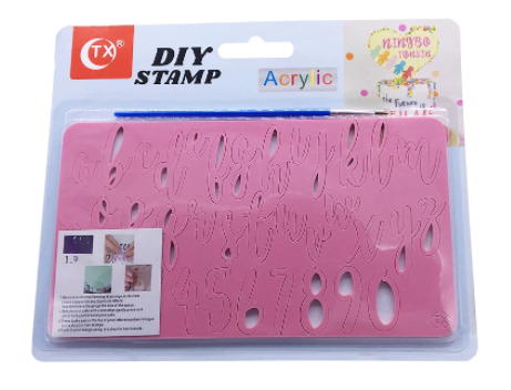 Alfabet/ Cijfer Stamp