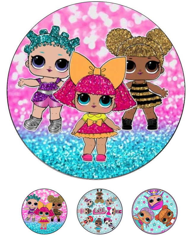 Eetbare print Lol Surprise 20cm