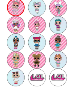 Eetbare print Lol Surprise Cupcake