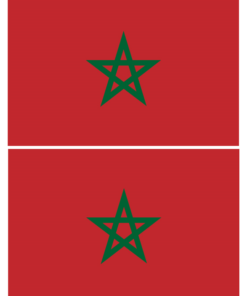 Eetbare print Marokkaanse vlag 20cm