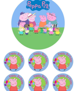 Eetbare print Peppa Pig 15cm