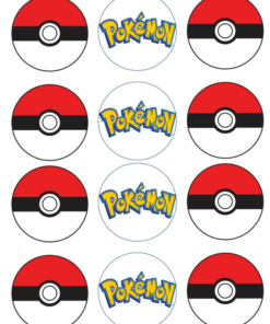 Eetbare print Pokemon Cupcake