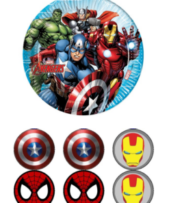 Eetbare print Superhelden 15cm