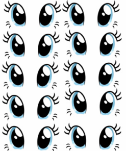 Eetbare print Unicorn Ogen