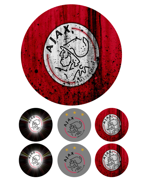 Eetbare print Ajax 15cm