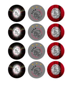 Eetbare print Ajax Cupcakes