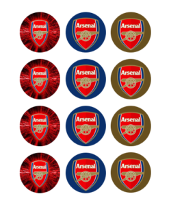 Eetbare print Arsenal Cupcakes